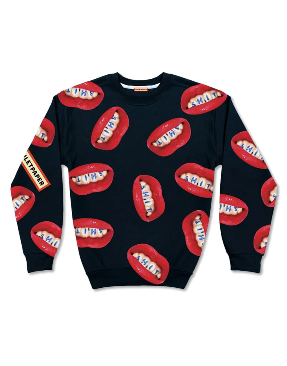 TOILETPAPER Black Friday felpa nera M in cotone