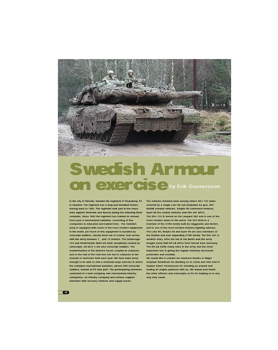 AFV Modeller Issue 5 rivista pdf Swedish Armour