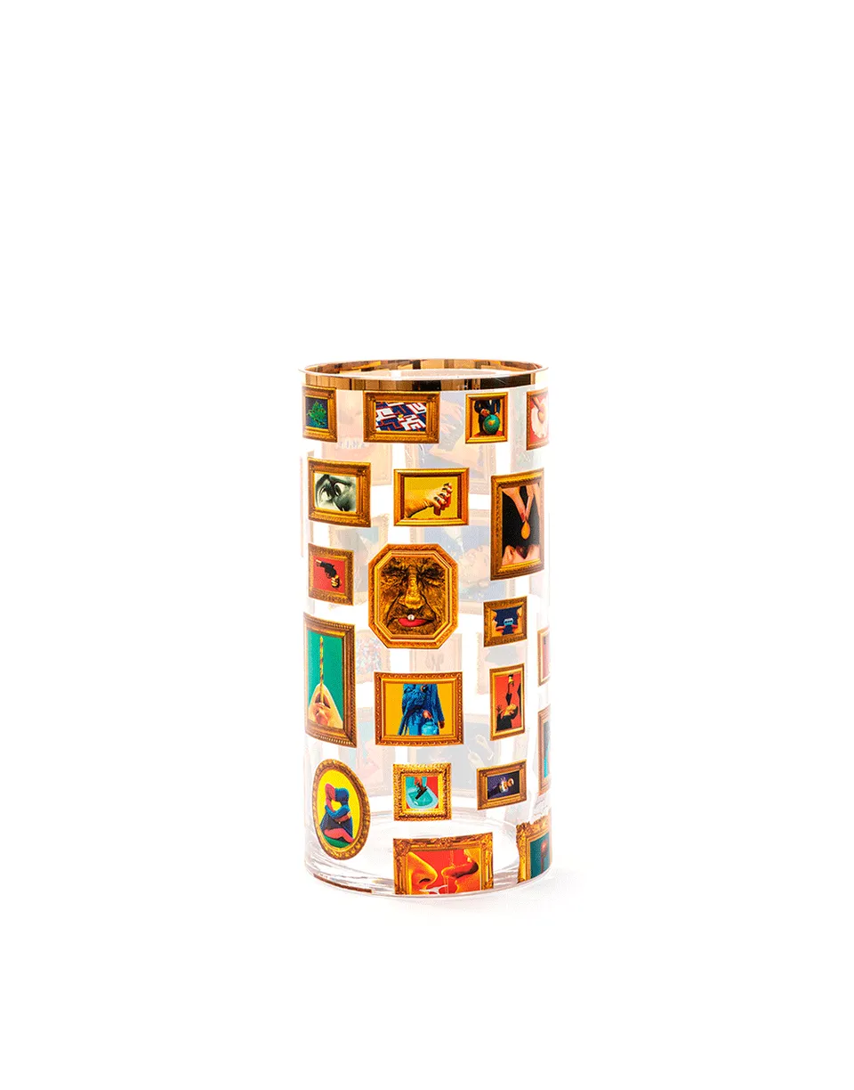 TOILETPAPER vaso cilindrico medio vetro Roses