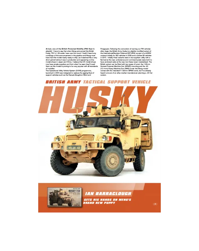 AFV Modeller AFV105 articolo PDF Husky