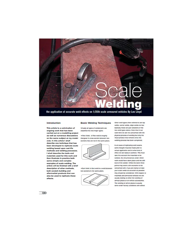 AFV Modeller Issue 13 Scale Welding articolo PDF saldature