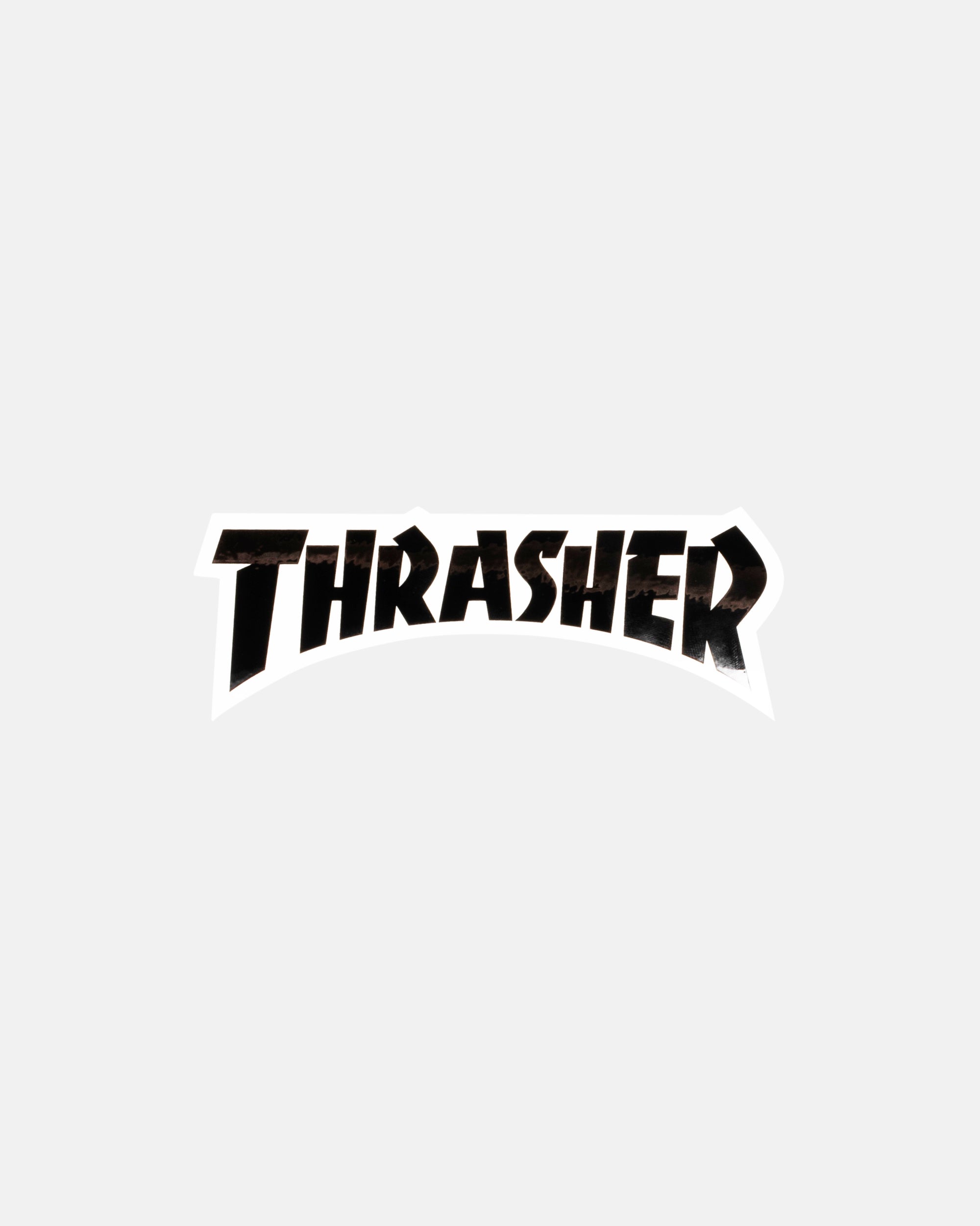 Thrasher Die Cut adesivo skate nero 14,6 cm