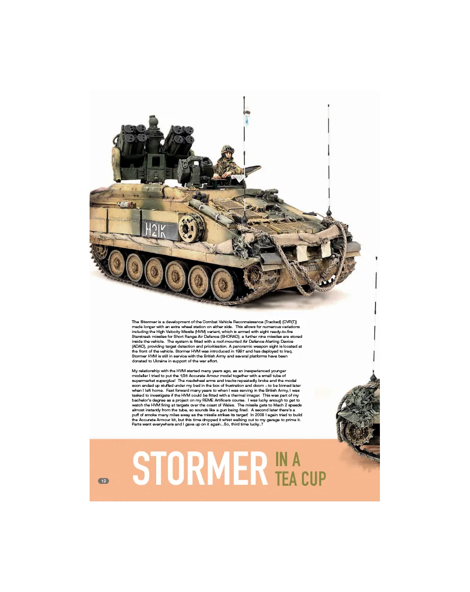 AFV Modeller AFV143 Stormer in a Teacup articolo PDF copia singola