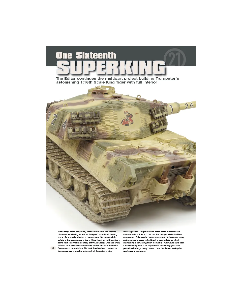 AFV Modeller AFV 65 articolo PDF Superking 1:16