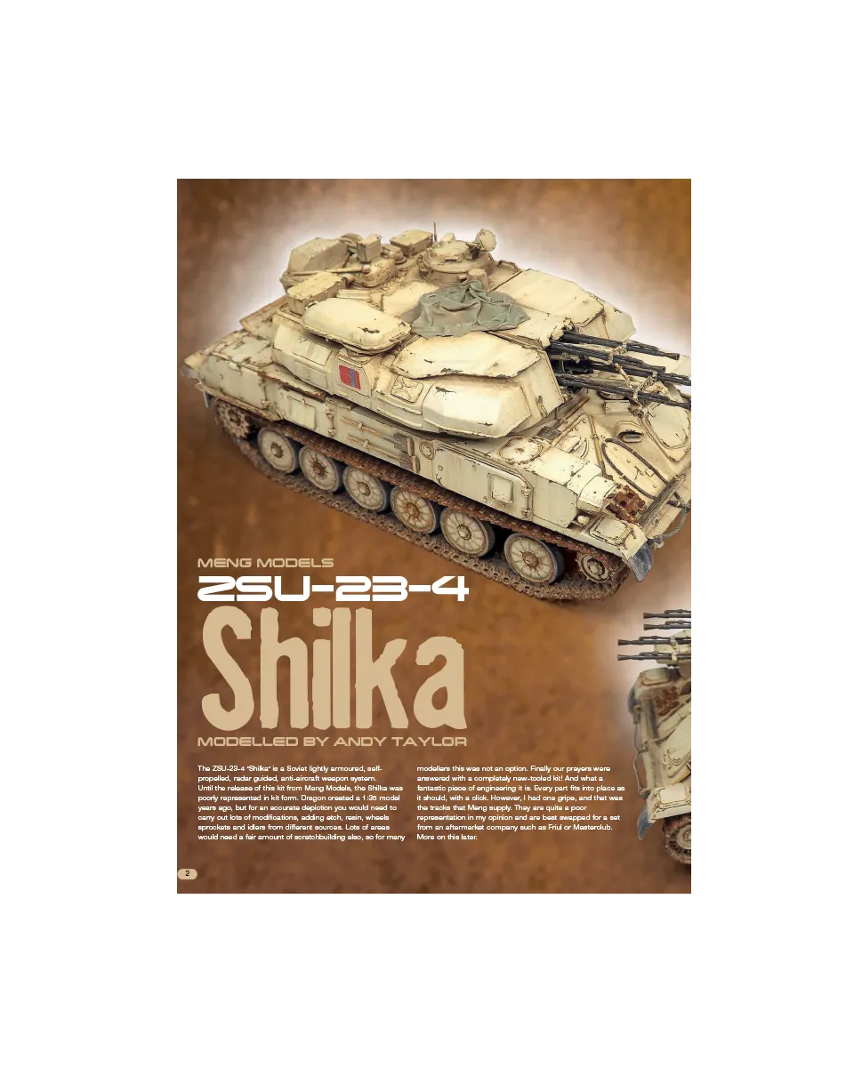 AFV Modeller AFV90 articolo PDF Shilka contraerea