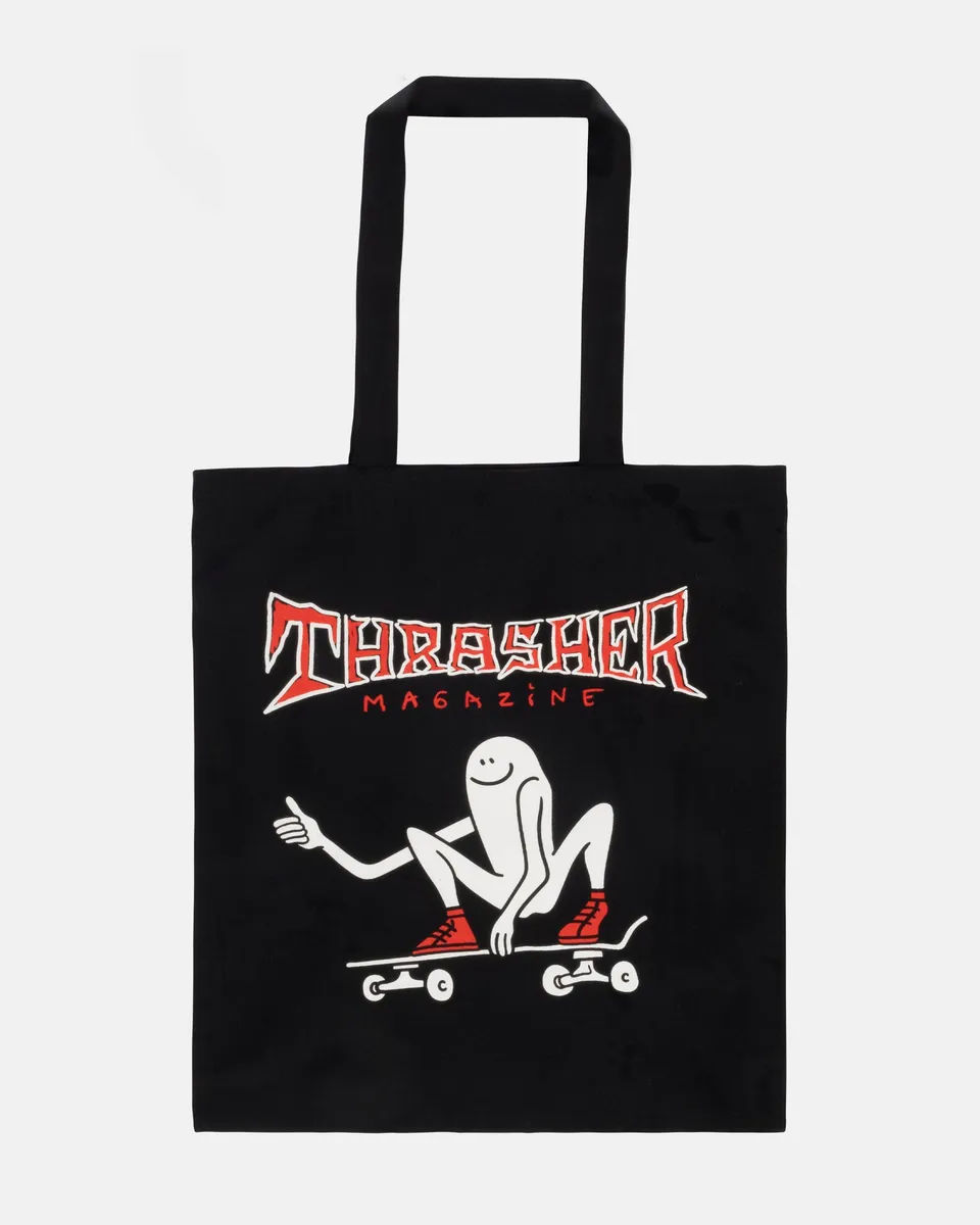 Thrasher Gonz Thumbs Up tote bag nera tela