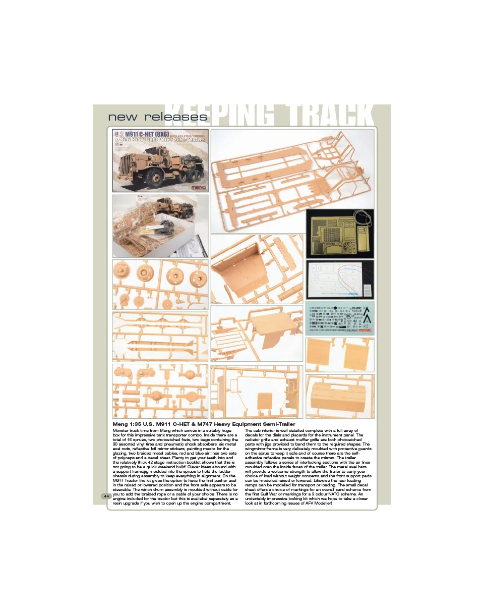AFV Modeller AFV 99 Keeping Track rivista PDF copia singola