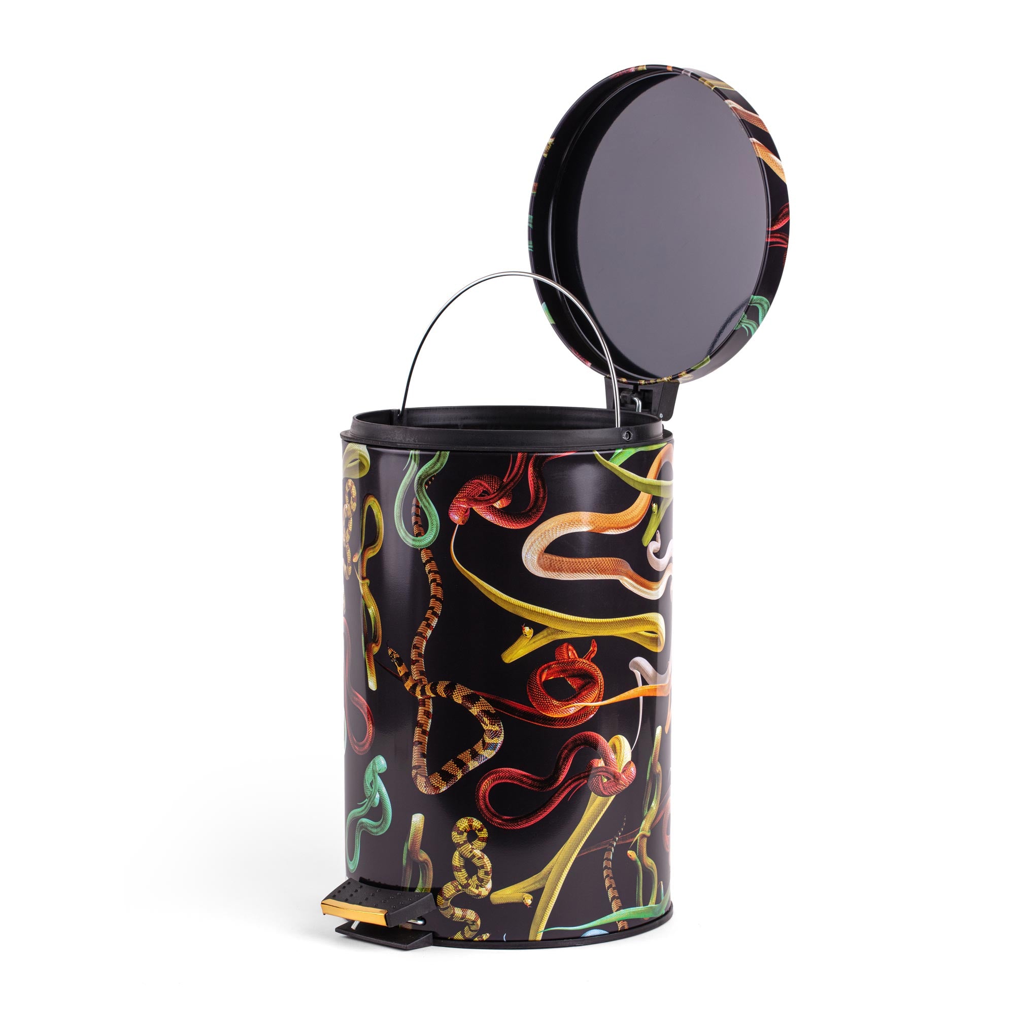 TOILETPAPER Dustbins 12L pattumiera Roses 12 litri metallo