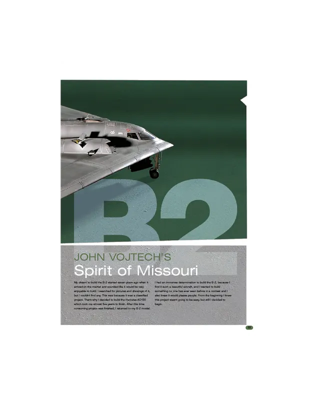 AFV Modeller AIR10 B-2 articolo PDF spirito stealth
