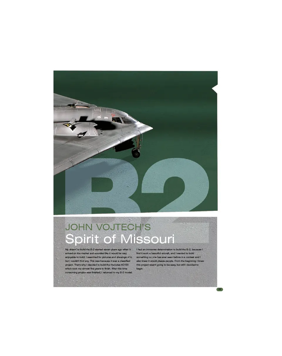 AFV Modeller AIR10 B-2 articolo PDF spirito stealth