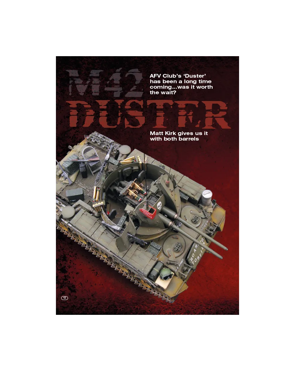 AFV Modeller AFV67 rivista PDF M42 Duster copia singola