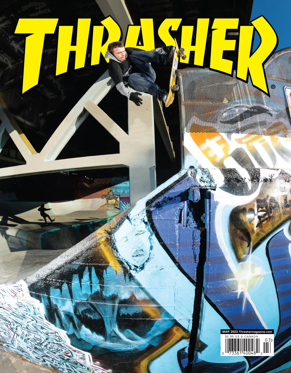 Thrasher rivista numero marzo 2023 copia singola cover