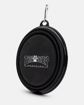 Thrasher Dog Bowl ciotola cane nera silicone 18 cm