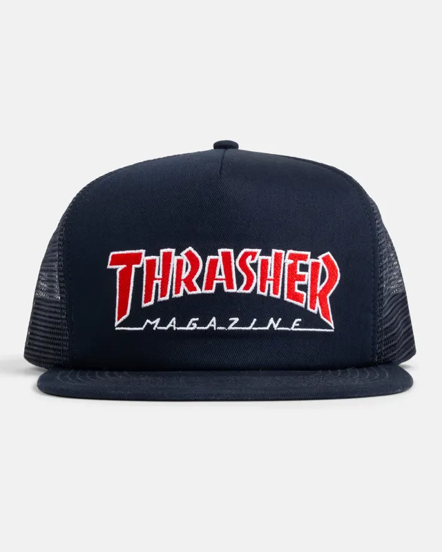 Thrasher Outlined Trucker cappellino navy snapback