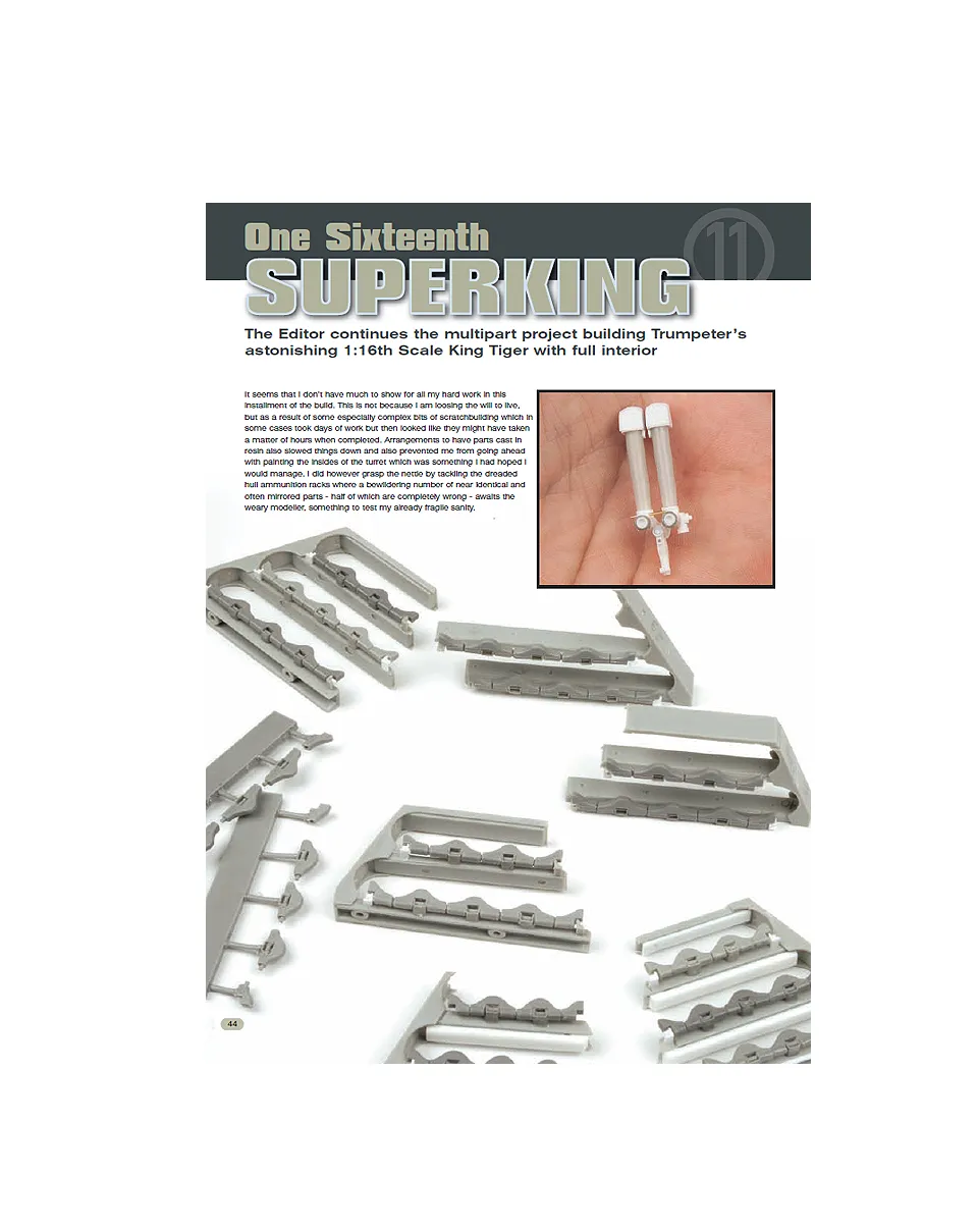 AFV Modeller Issue 55 articolo PDF Superking 1/16