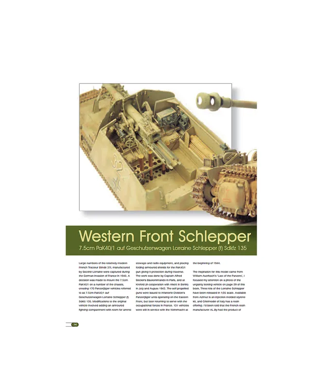 AFV Modeller Issue 18 Western Front Schlepper articolo PDF download