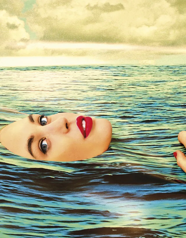 TOILETPAPER Be Water carta da parati 200x310 cm Seagirl