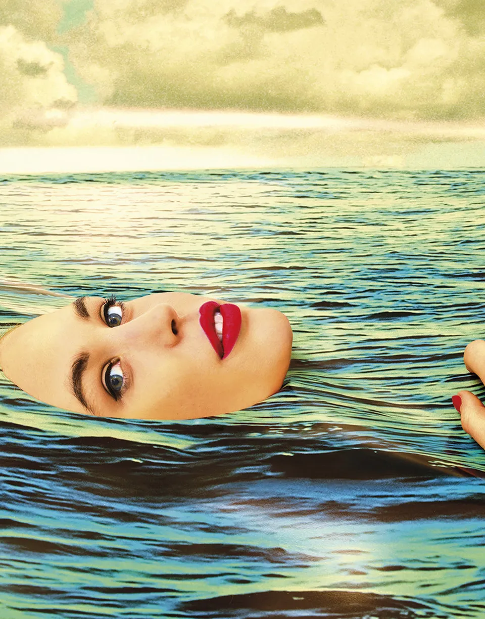 TOILETPAPER Be Water carta da parati 200x310 cm Seagirl