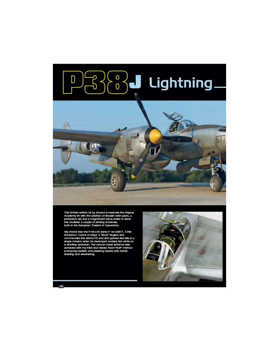AFV Modeller AIR59 P-38 J Lightning rivista PDF aerei