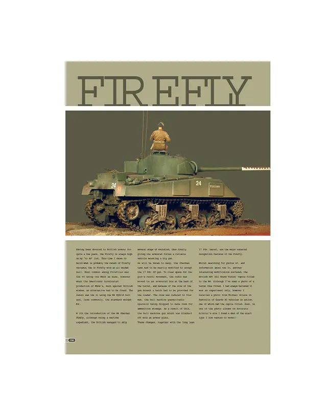 AFV Modeller Issue 9 Firefly articolo PDF copia singola