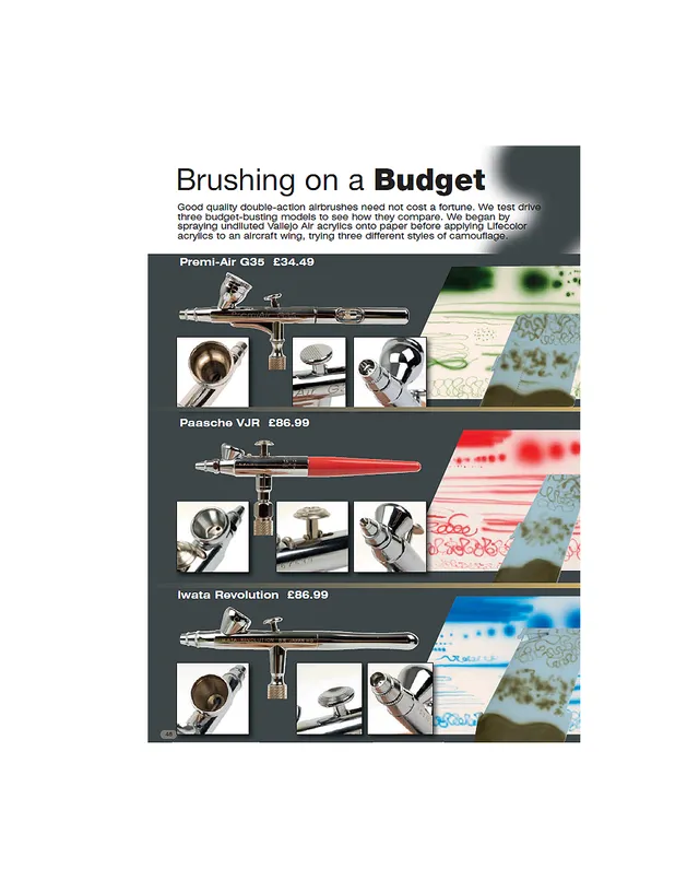 AFV Modeller Issue 46 articolo PDF Brushing Budget