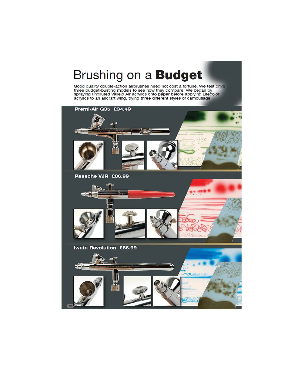AFV Modeller Issue 46 articolo PDF Brushing Budget