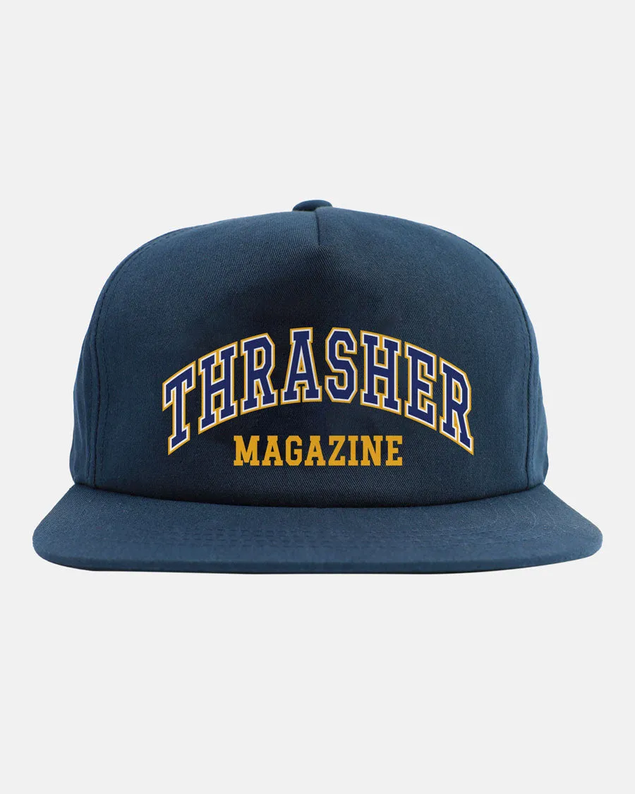 Thrasher Dropout Snapback cappellino blu navy
