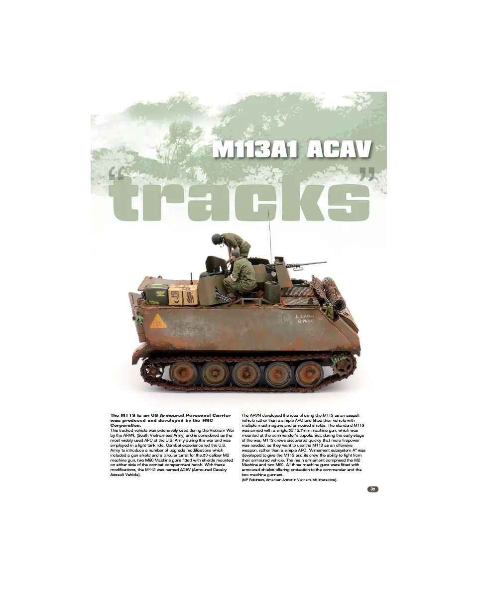 AFV Modeller AFV141 M113A1 Tracks articolo PDF