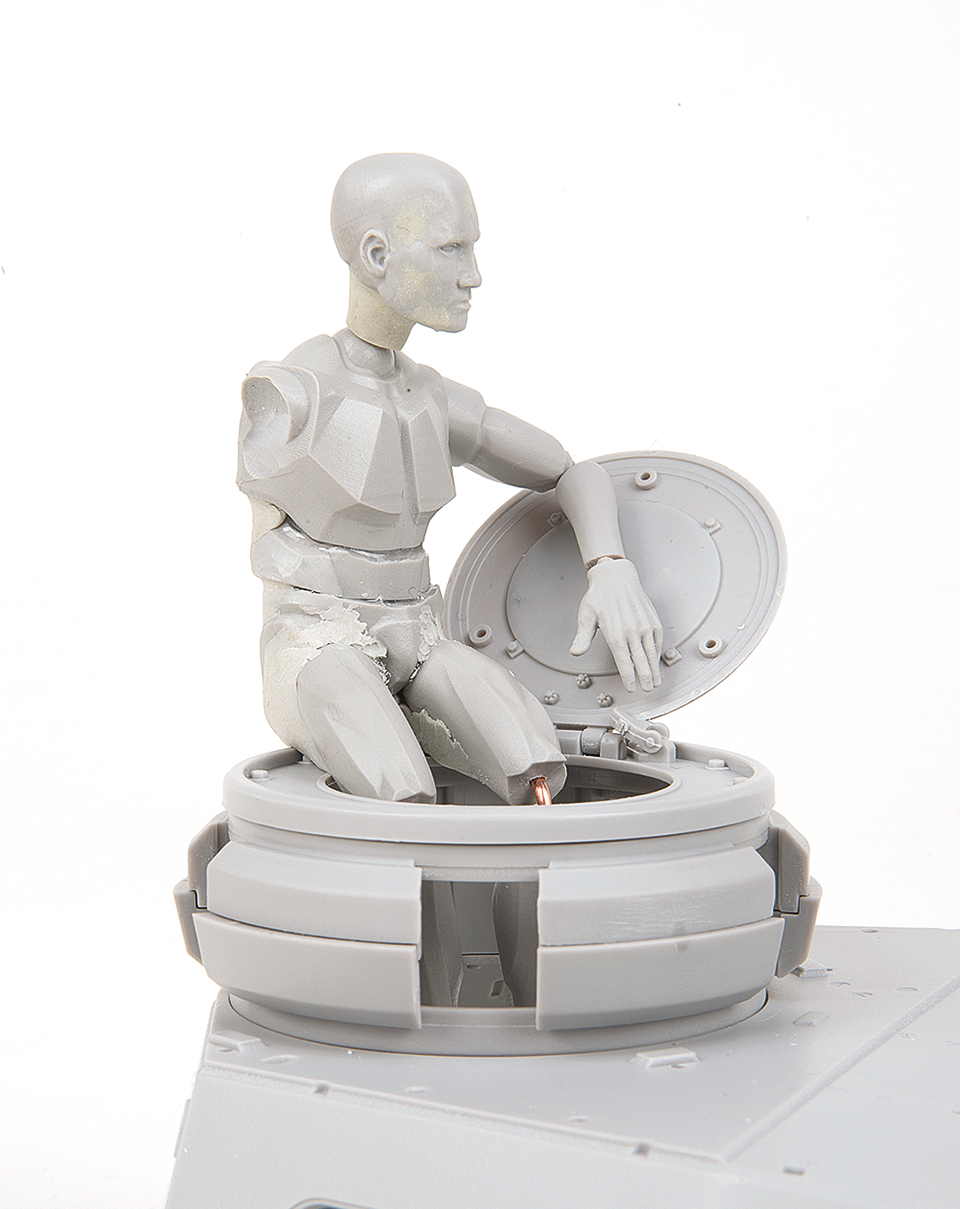 AFV Modeller Manichino Scultura Figura Resina