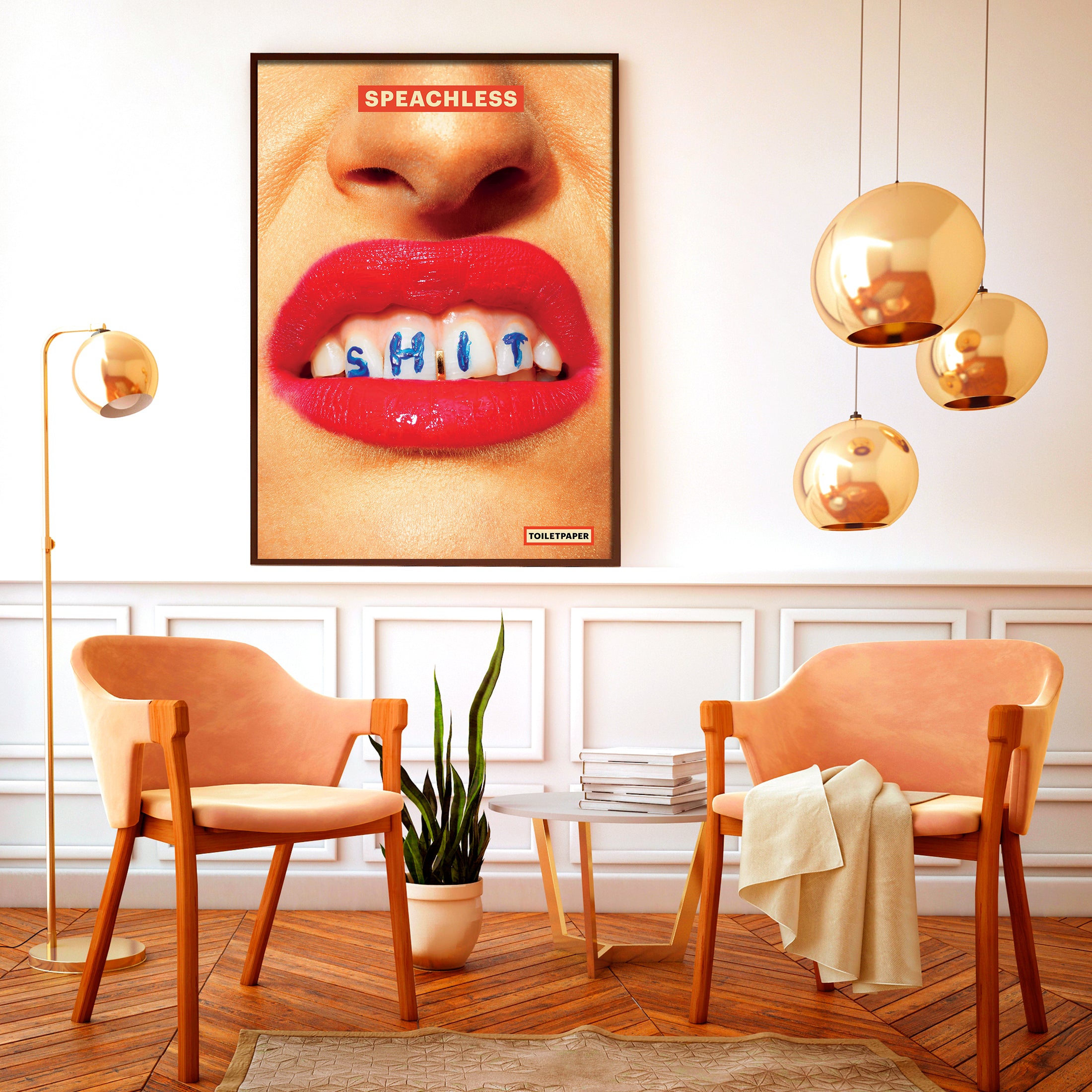 TOILETPAPER Poster Shit poster 70x100 cm rose