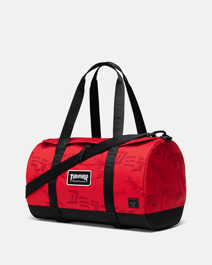 Thrasher Herschel Heritage Skate Duffel borsone rosso 40 litri