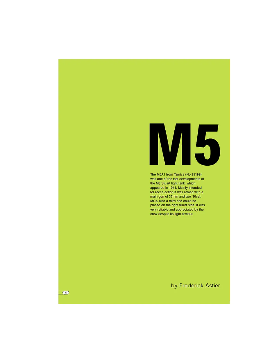 AFV Modeller Issue 5 M5A1 articolo PDF