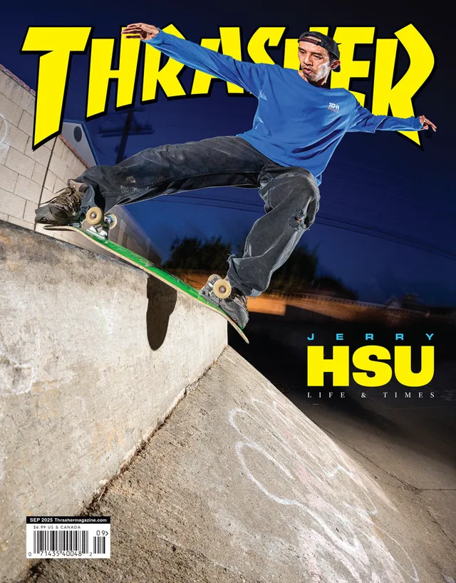 Thrasher Magazine Settembre 2025 rivista cover Hsu