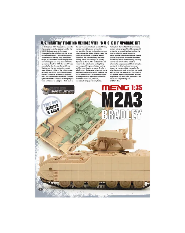 AFV Modeller AFV76 articolo PDF M2A3 Bradley BUSK III