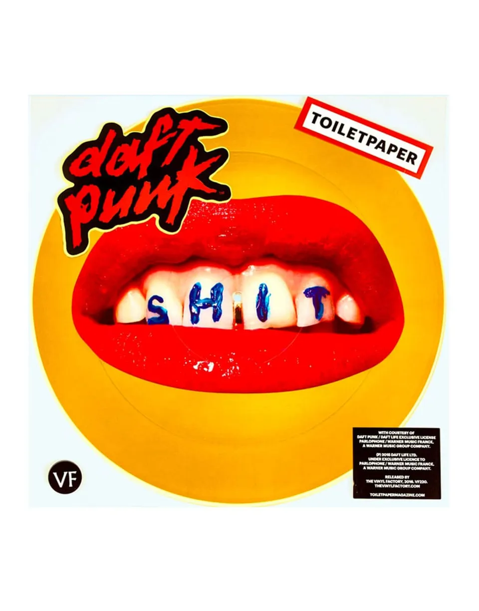 TOILETPAPER x Daft Punk vinile oro 12" Da Funk