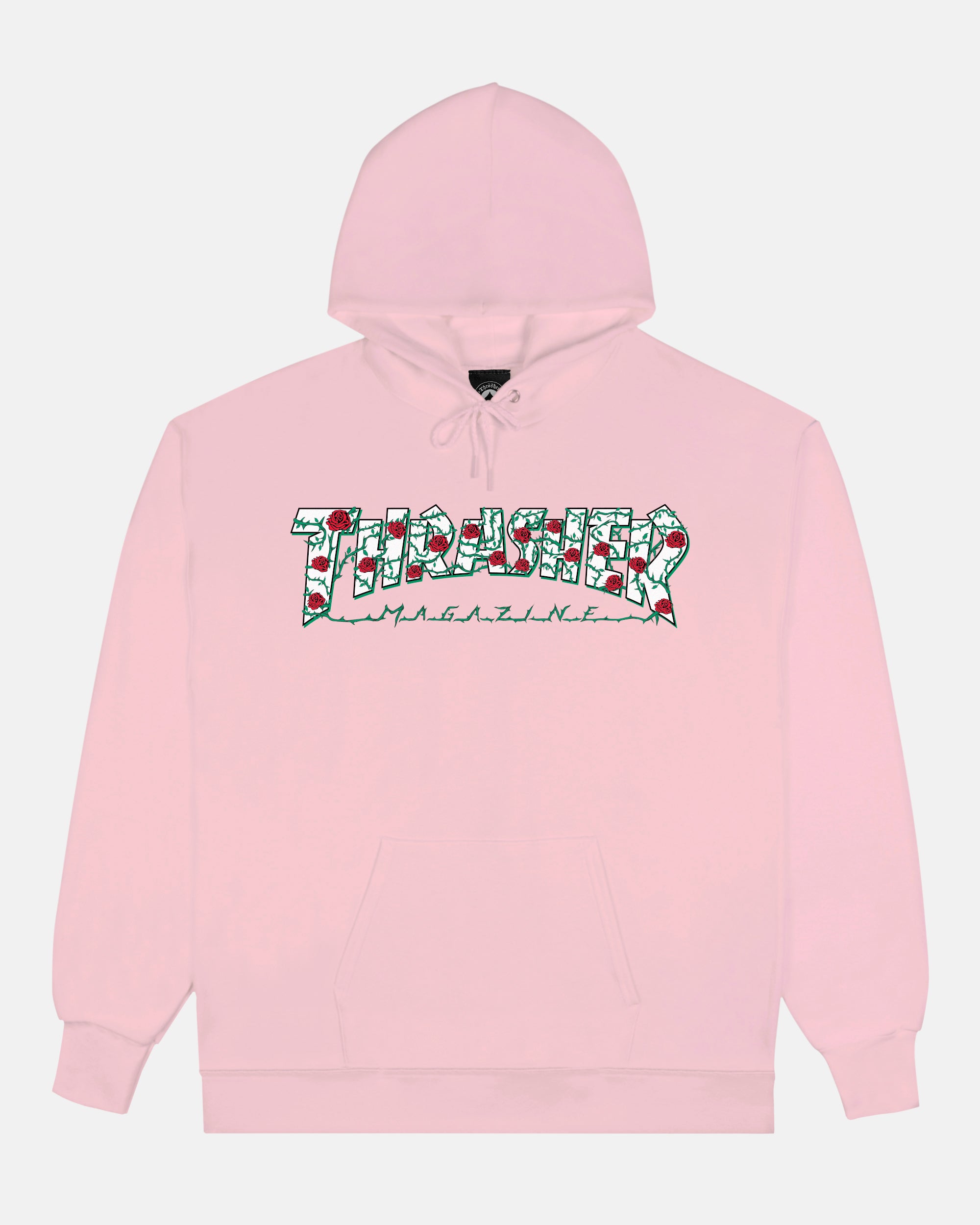 Thrasher Roses felpa con cappuccio rosa cotone