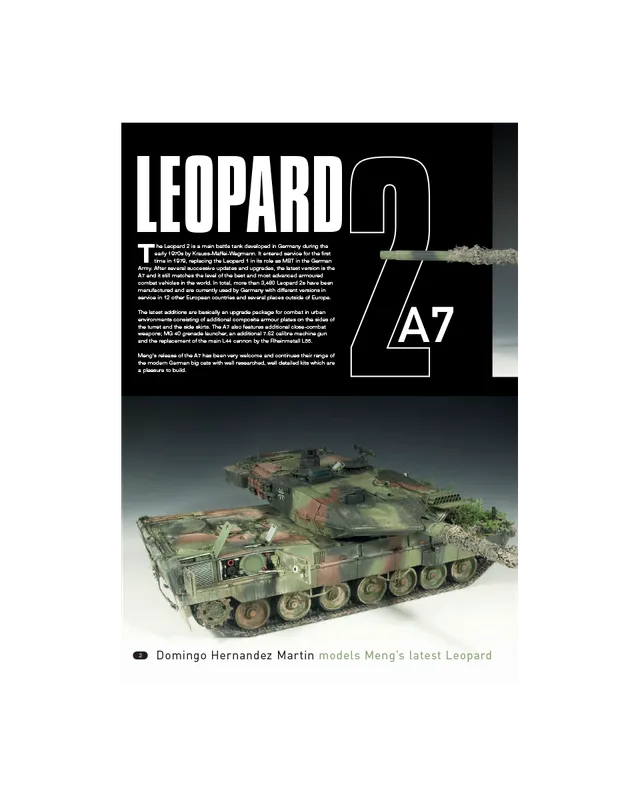 AFV Modeller AFV93 Leopard 2 A7 articolo PDF carro