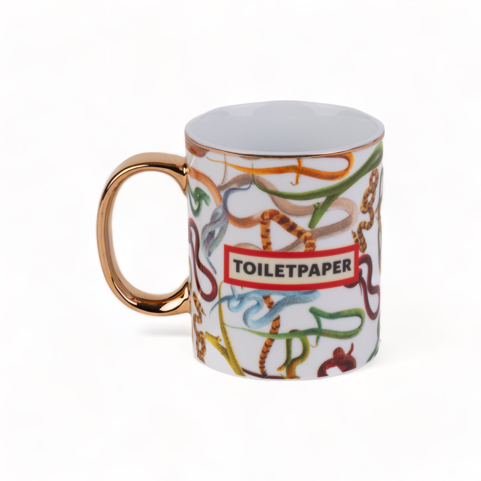 TOILETPAPER tazza porcellana oro Revolver 8x10 cm