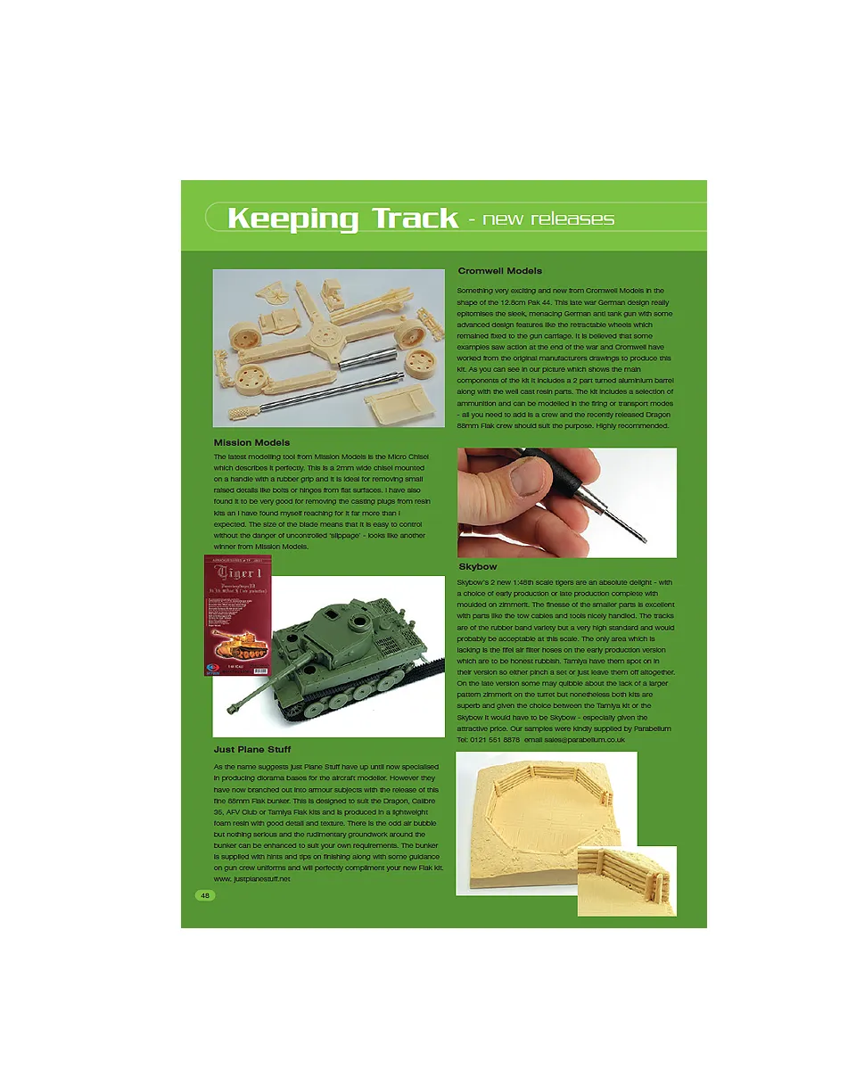 AFV Modeller Issue 25 Keeping Track articolo PDF copia singola