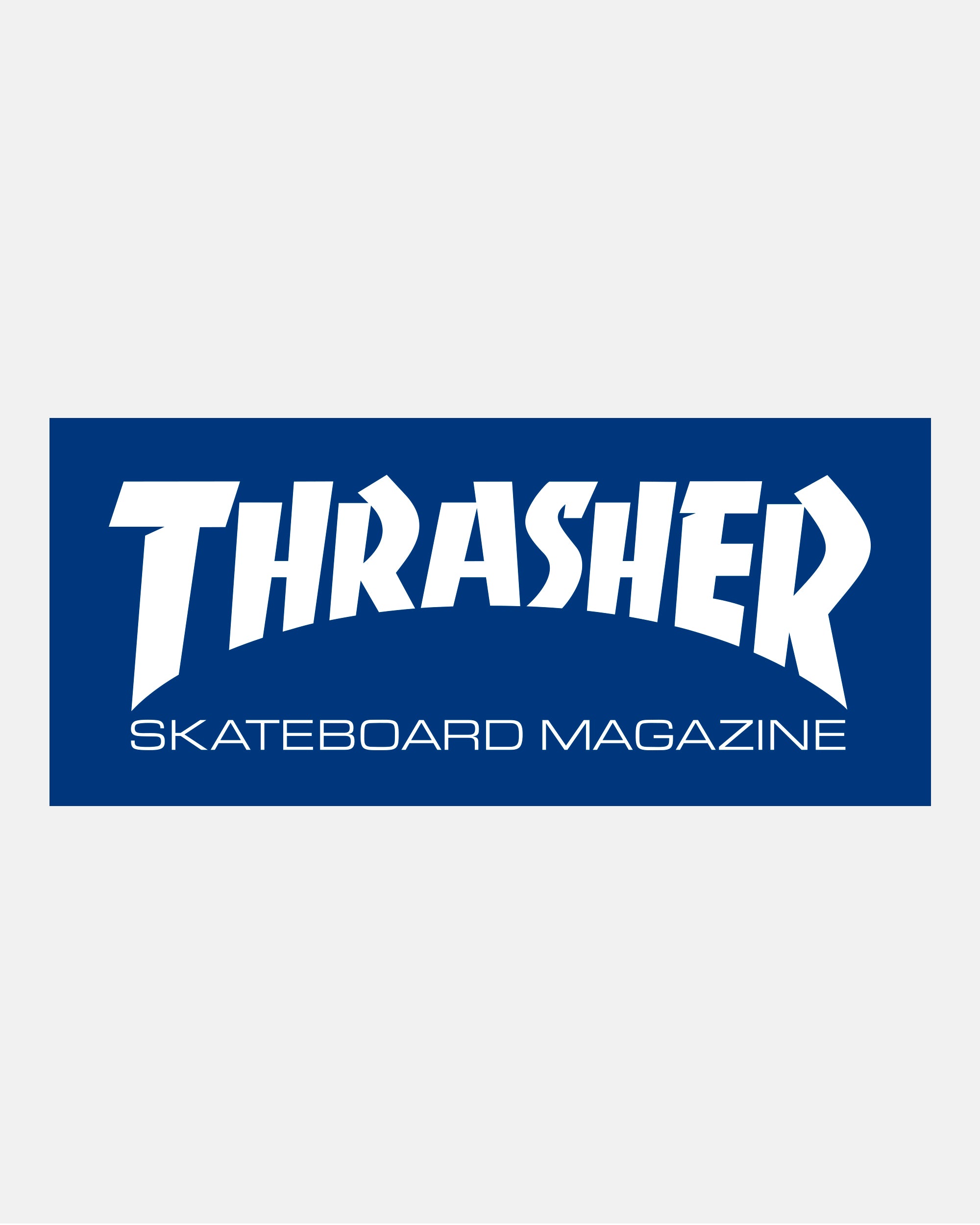 Thrasher Skate Mag adesivo blu logo classico