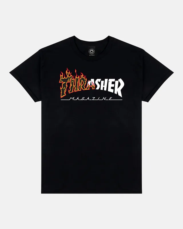 Thrasher Ignite t-shirt nera cotone USA