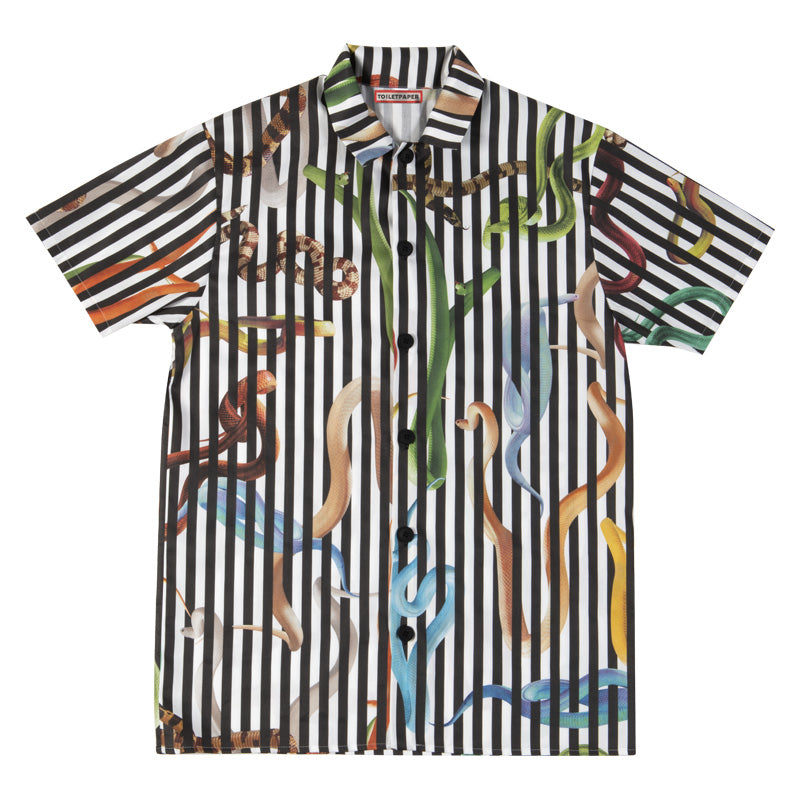 TOILETPAPER Pigiama Corto Snakes Nero Cotone S/M