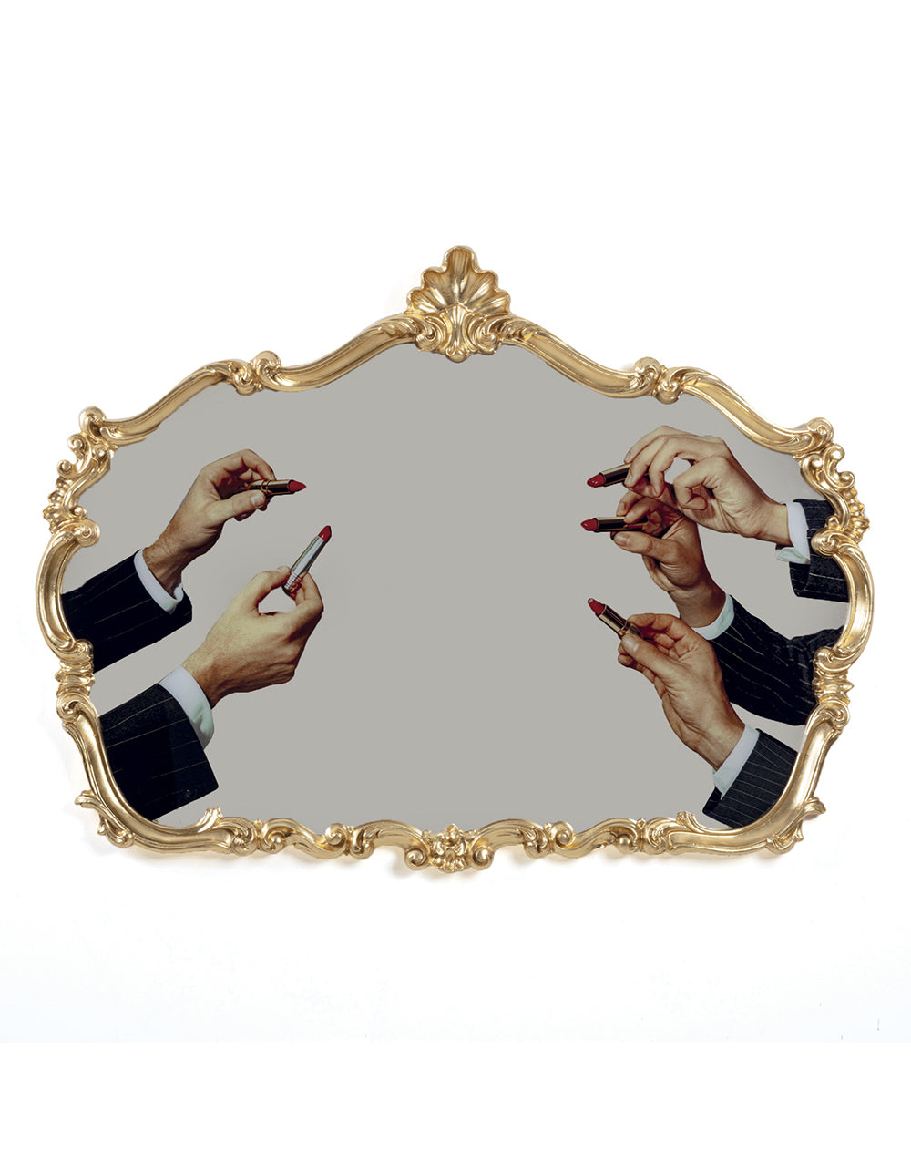 TOILETPAPER Baroque Mirrors specchio 90x120 cm lipsticks