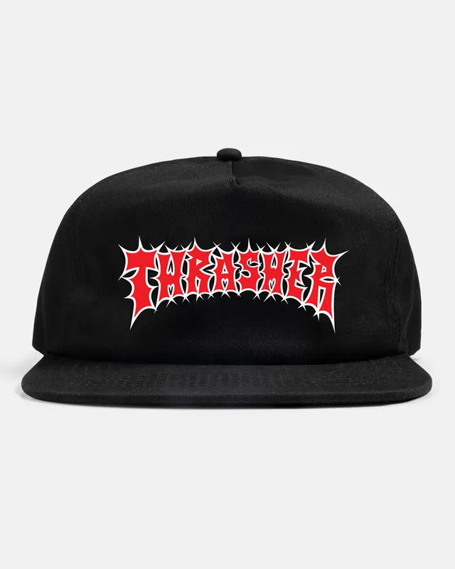 Thrasher Spikey Snapback cappellino nero cotone