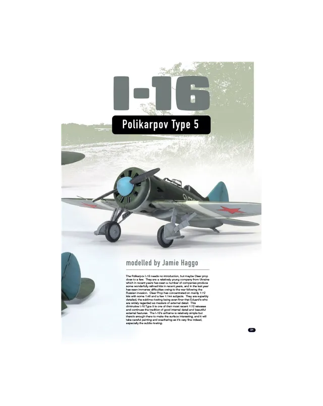 AFV Modeller AIR109 articolo PDF I-16 Clear Prop 1:72