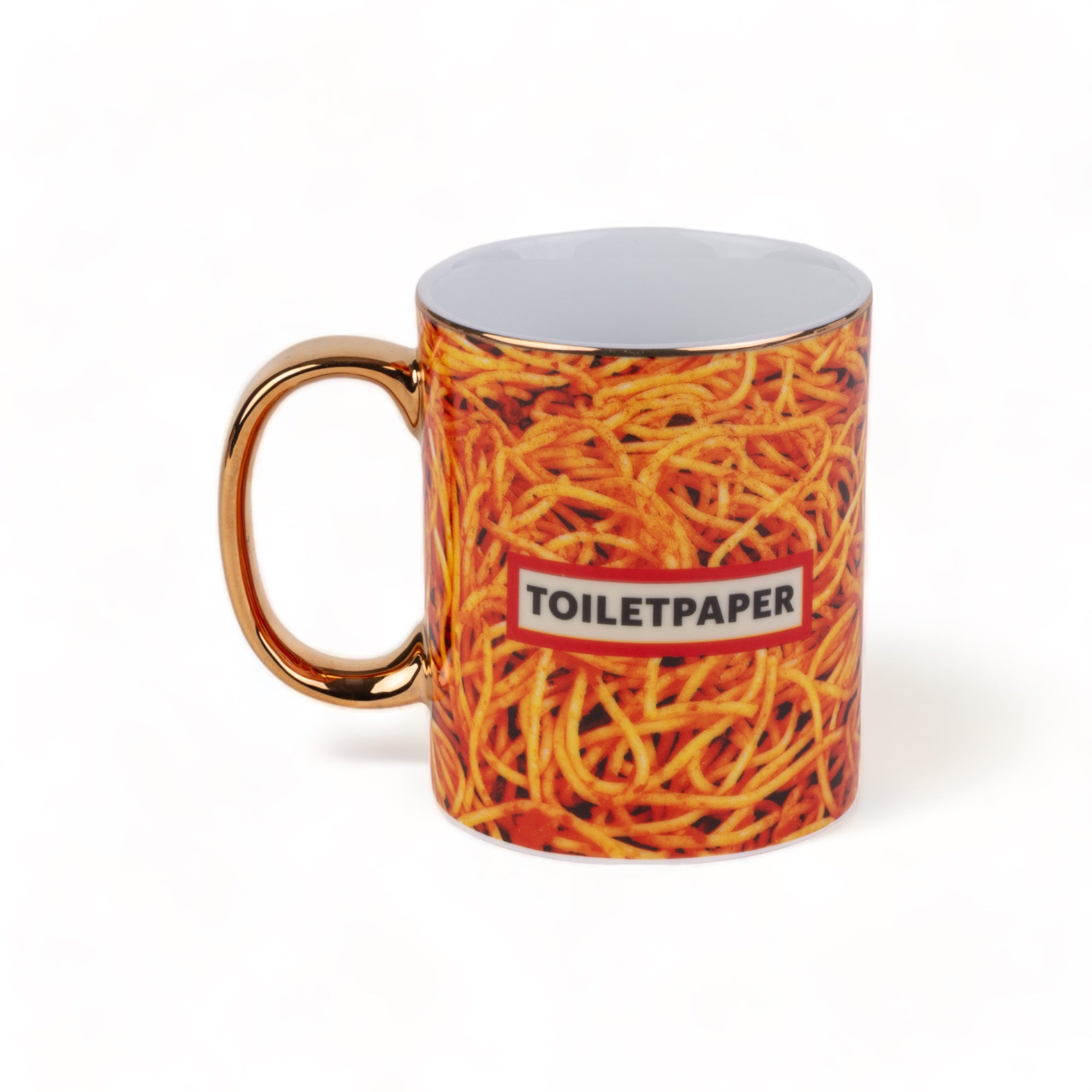 TOILETPAPER tazza porcellana oro Revolver 8x10 cm