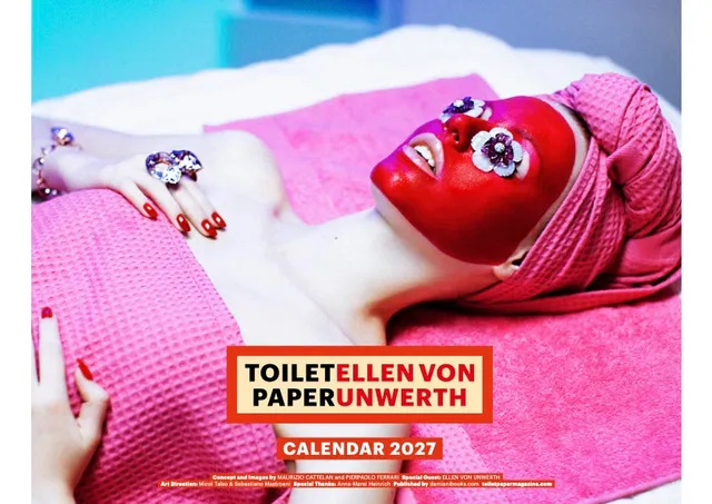 TOILETPAPER Calendar 2027 calendario da muro 38,7x30 cm