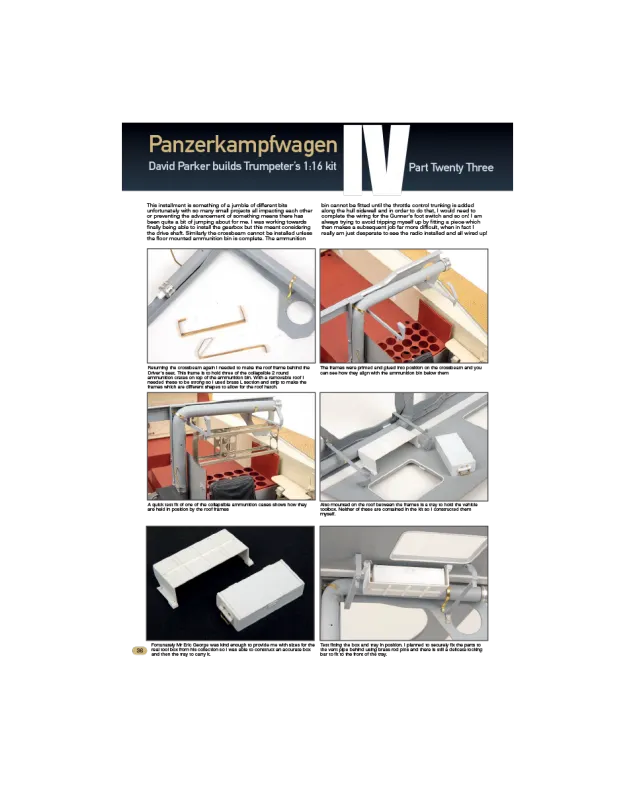 AFV Modeller AFV 105 articolo PDF Panzer IV copia singola
