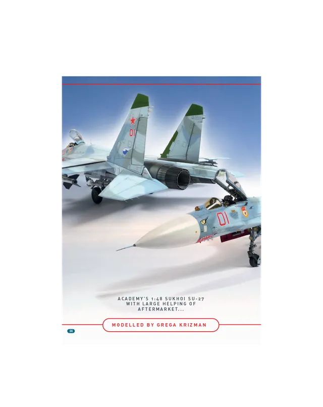 AFV Modeller AIR76 SU 27 Flanker B articolo PDF