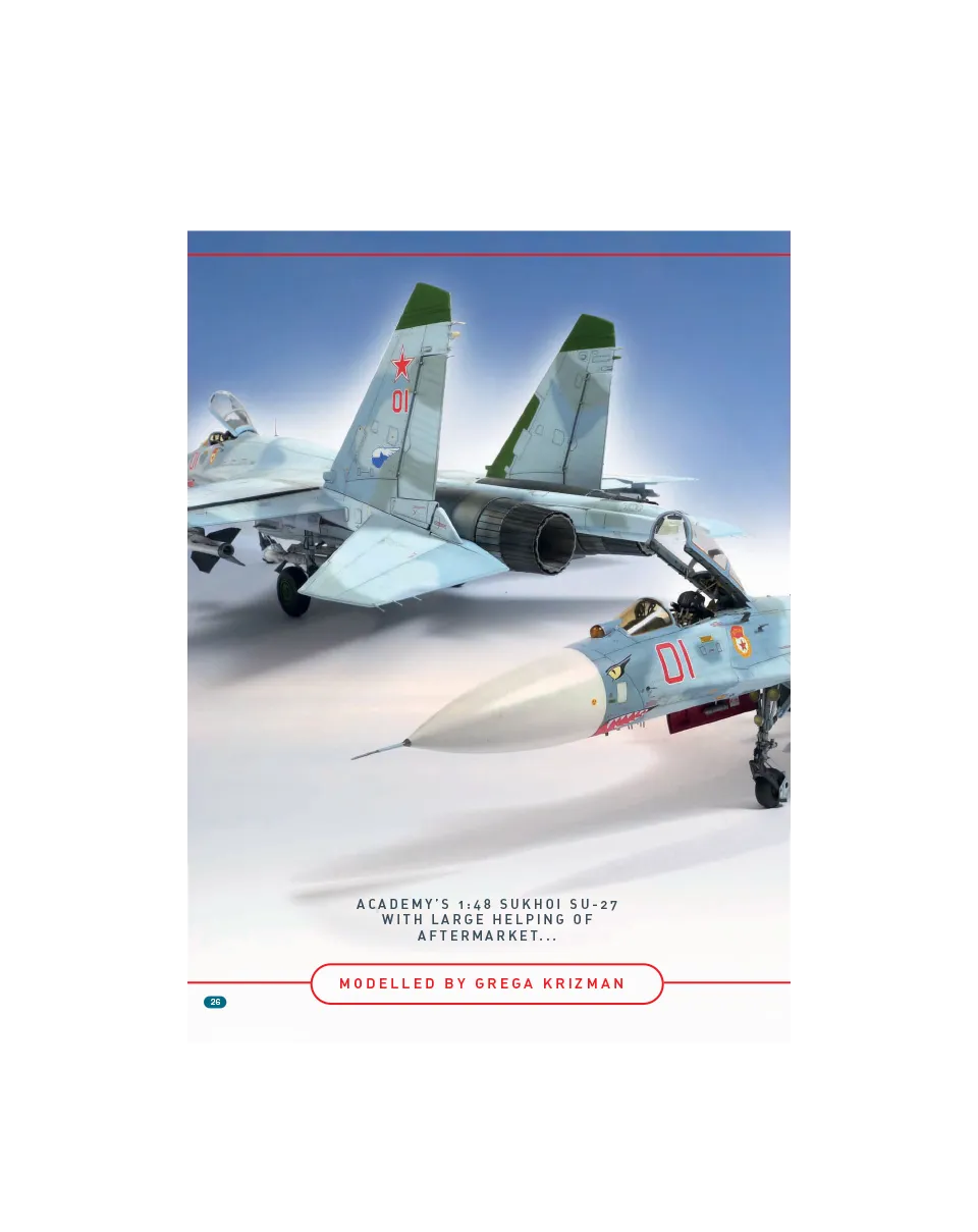 AFV Modeller AIR76 SU 27 Flanker B articolo PDF
